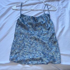 Aritzia Blue Floral Camisole